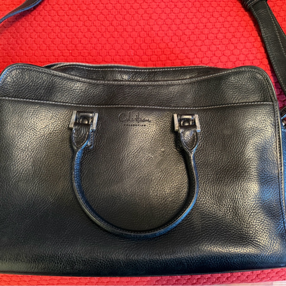 Cole Haan Black Leather Briefcase/Handbag